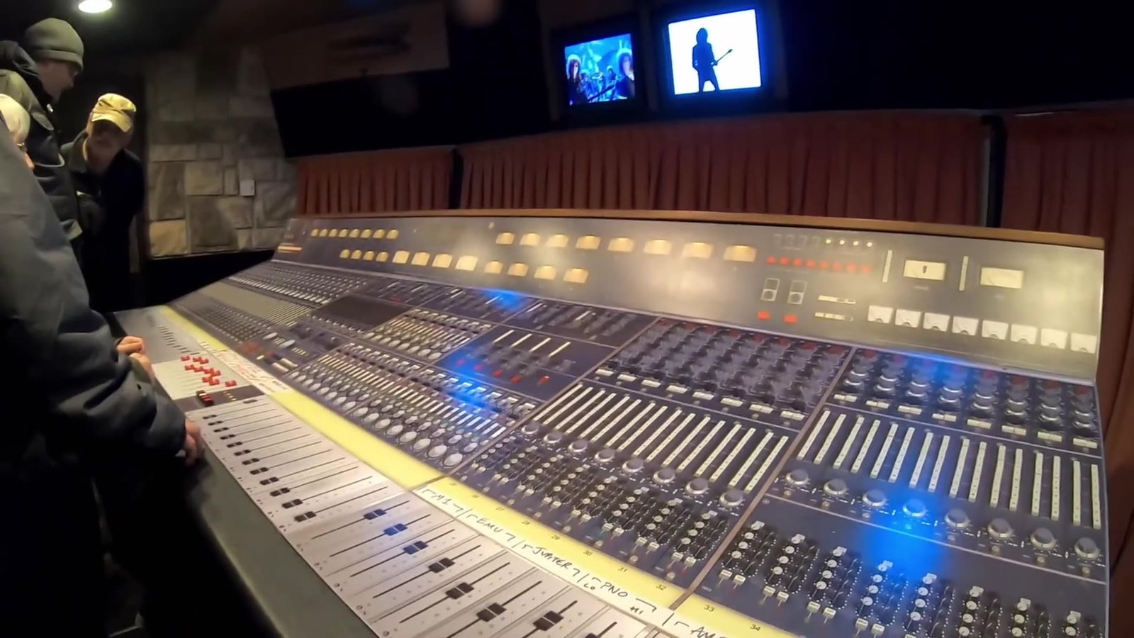 Mixing desk inside the Queen studio experience in Montreux